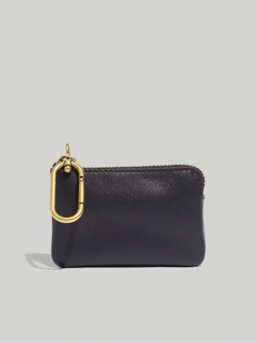 Madewell leather carabiner mini pouch